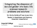 Integrating the dimension of sex and gender into basic life sciences research: problems and solutions
